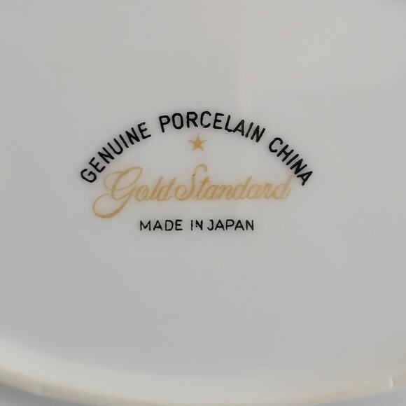 Gold Standard Gravy Boat with Underplate Porcelain China Made in Japan MCM - Picture 3 of 10